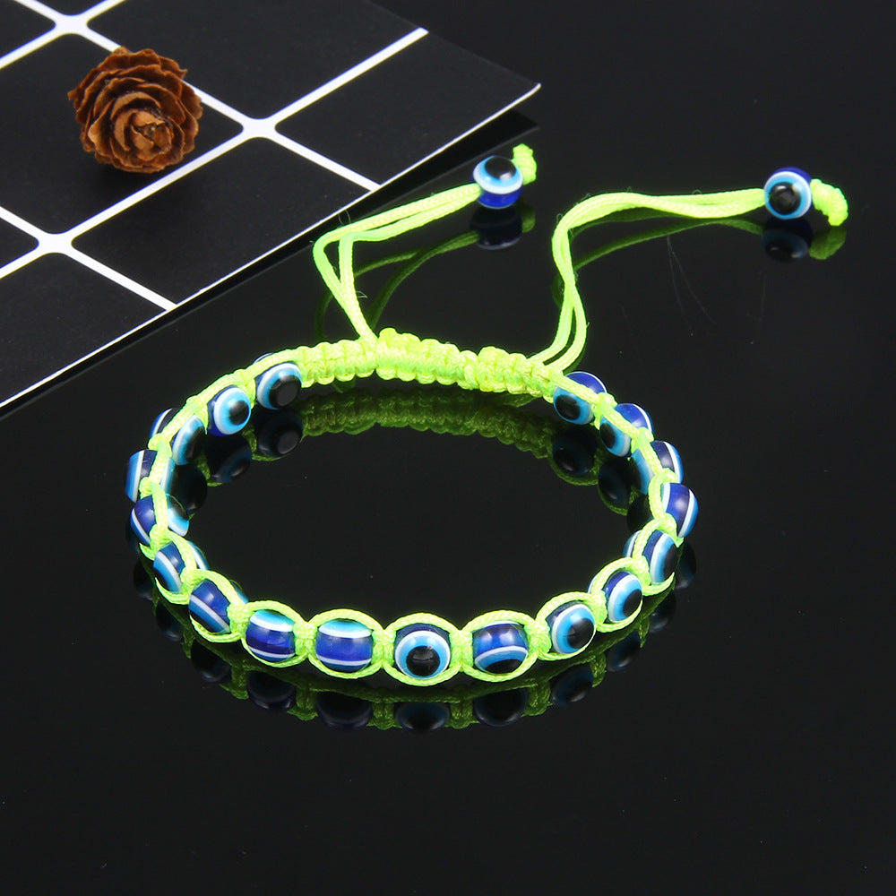 Wholesale Devil Eye Braided Cord Bracelet